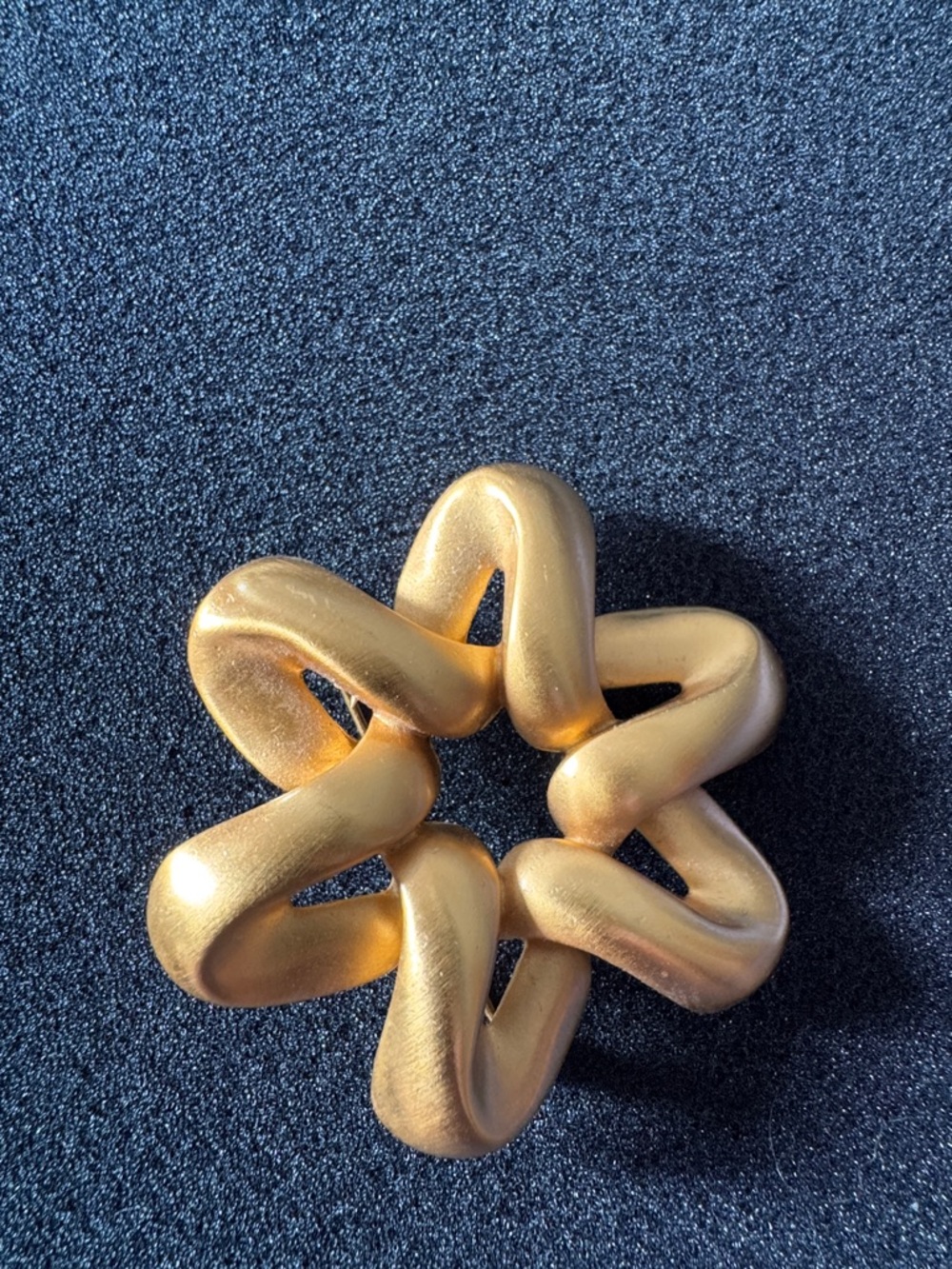 Anne Klein Gold Sculptural Starburst Brooch